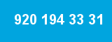 920 194 33 31